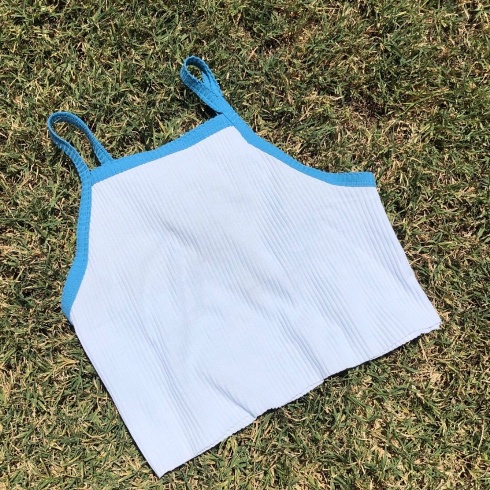 contrast trim robbed tank